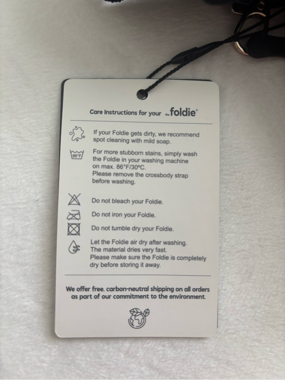 The Foldie Crossbody Black RFID Anti Theft Bag NWT - Picture 12 of 12